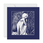 Beardsley Nouveau Angel Holiday Cards Personalized Invite