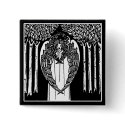Beardsley Nouveau Angel Pin Button button