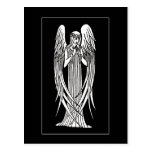 Beardsley Nouveau Angel Post Card