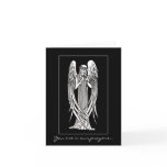 Beardsley Nouveau Angel Sympathy Card