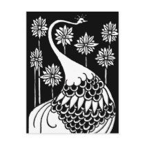 Beardsley Peacock Post Card