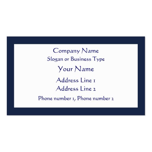 Beardsley Poppies Elegant Business Card (back side)