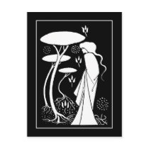 Beardsley Sorceress LeFay Post Card