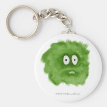 Beardy Critter Green Keychain