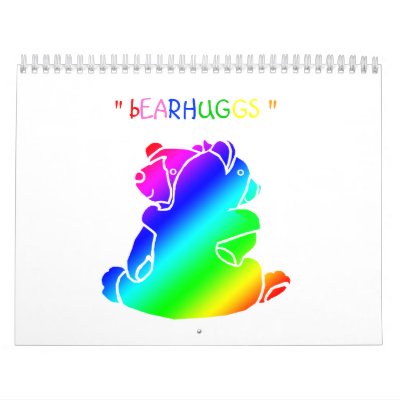 " bEARHUGGS " Wall Calendar by BenneW7