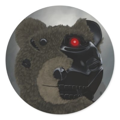 Bearinator Sticker by MDKgraphics