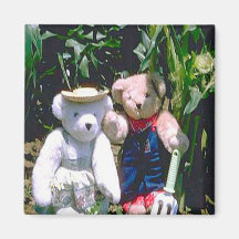 Bearly Gardeners Refrigerator Magnets