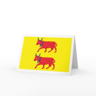 Bearn Flag Greeting Card by FlagTshirts