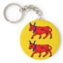 Bearn, France flag Key Chains