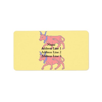 Bearn, France flag Address Label by FlagLibrary