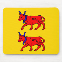 Bearn, France flag Mousepads