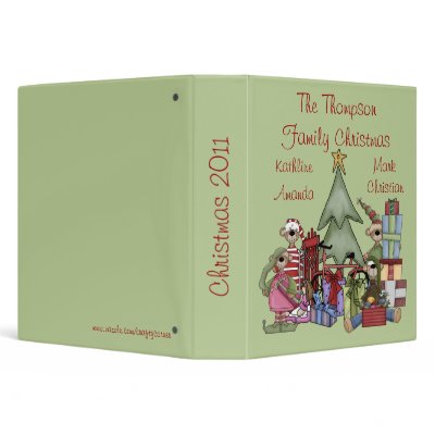 Bears Family Christmas Binder by craftycorner