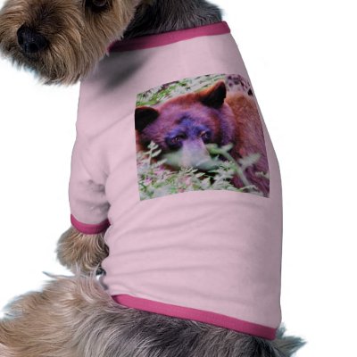 Bears Ferns Dog Tee Shirt by lifesphere