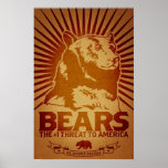 bears godless killing machines humor funny poster posters
