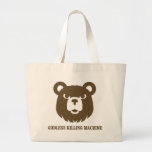 bears godless killing machines humor funny tshirt canvas bags
