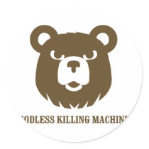 bears godless killing machines humor funny tshirt sticker