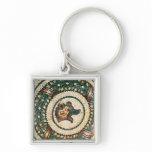 Bear's Head, Roman mosaic, early 4th century Key Chain