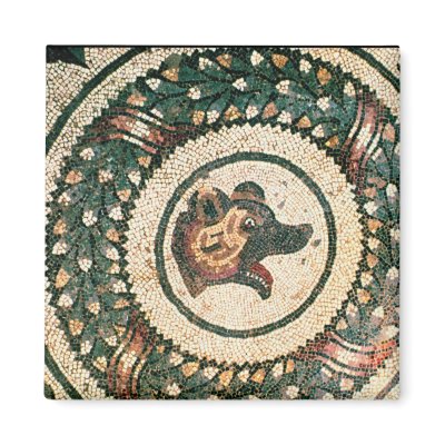 Bear's Head, Roman mosaic, early 4th century Refrigerator Magnet by bridgemanart