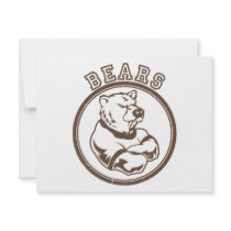 Bears Mascot invitations