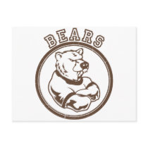 Bears Mascot postcards by CustomSportsTshirts Bears Mascot postcards