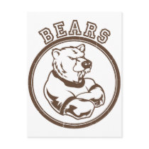 Bears Mascot postcards by CustomSportsTshirts Bears Mascot postcards