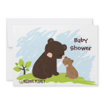 Bears Organic Planet Baby Shower Invitaitons Personalized Announcements