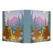 bears roasting marshmallows notebook binders by dooni_notebooks bears roasting marshmallows notebook binders