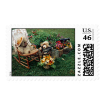 Bears with Flowers postage by beesplace Bears with Flowers postage