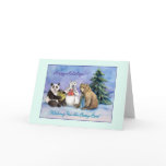 Beary Best Happy Holidays Greeting Card