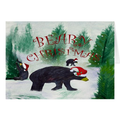 Black Bear Christmas Cards 