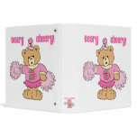 Beary Cheery Cheerleading Bear Vinyl Binder