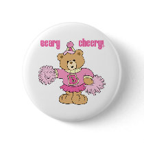 Beary Cheery Cheerleading Bear buttons by doonidesigns Beary Cheery Cheerleading Bear buttons