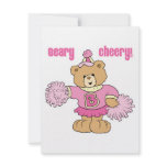 Beary Cheery Cheerleading Bear Custom Invitations