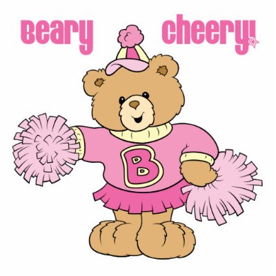 Beary Cheery Cheerleading Bear Photo Cut Out by doonidesigns