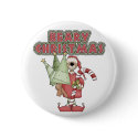 Beary Christmas Bear buttons