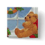 Beary Christmas Pinback Buttons