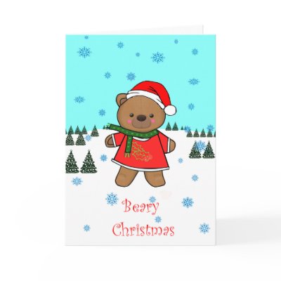 Beary Christmas Card by Marina41