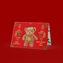 BEARY CHRISTMAS! Greeting card by zazzitup BEARY CHRISTMAS! Greeting card