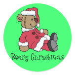 Beary Christmas stickers