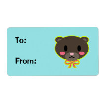 Beary Cute Gift Label