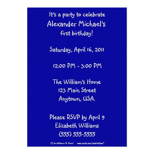 Beary Excited Bear Face Photo Birthday Party Personalized Invitation