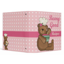 Beary Good Recipes recipe note book binders