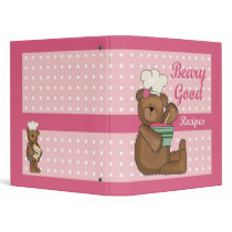 Beary Good Recipes recipe note book binders