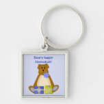 Beary Happy Hannukah Keychain