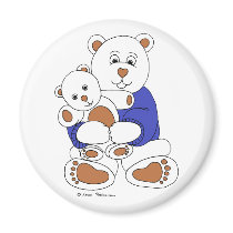 Beary Hug Refrigerator Magnet