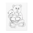 Beary Hug postcard
