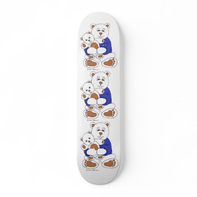 Beary Hug Custom Skate Board by InspirationalStories
