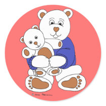 Beary Hug stickers