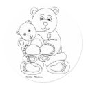 Beary Hug sticker
