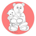 Beary Hug sticker